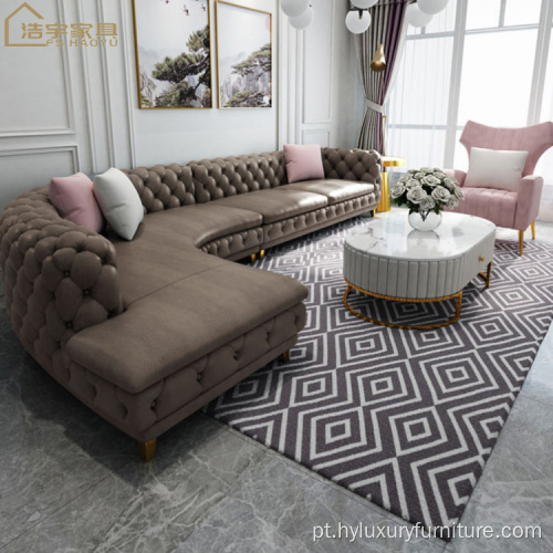 Novo sofá moderno chesterfield para móveis de sala de estar